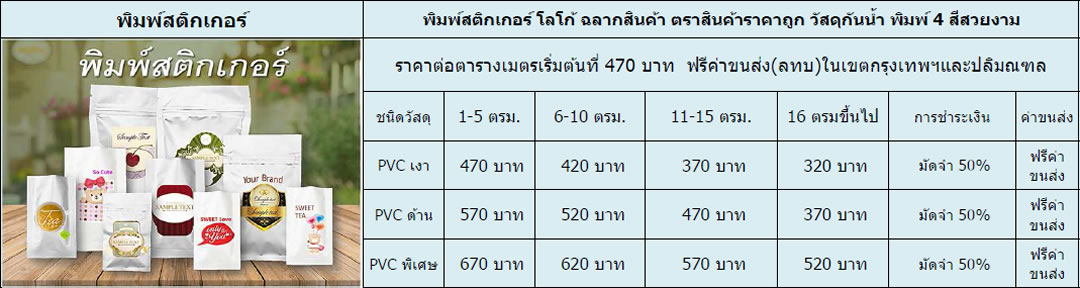 พิมพ์สติ๊กเกอร์